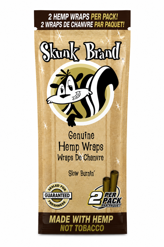Skunk Brand Genuine Hemp Wraps – 2 Pack
