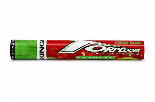 Torpedoes King Size Strawberry Kiwi Flavored Pre-Rolled Paper Cone