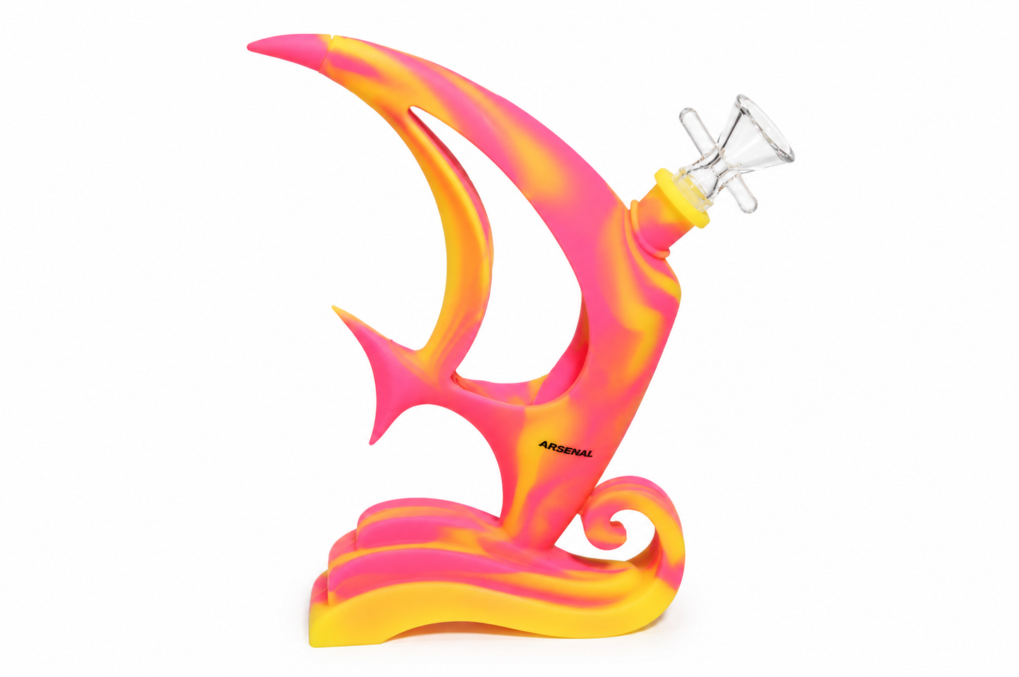 8" Angel Fish Silicone Dab Rig