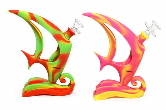 8" Angel Fish Silicone Dab Rig