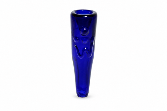 3.5" Blue Cone Glass Pipe