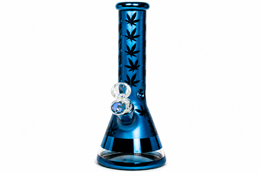 10" Colored Leaf Beaker Water Pipe