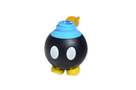 4.3" Black Bomb Silicone Bubbler