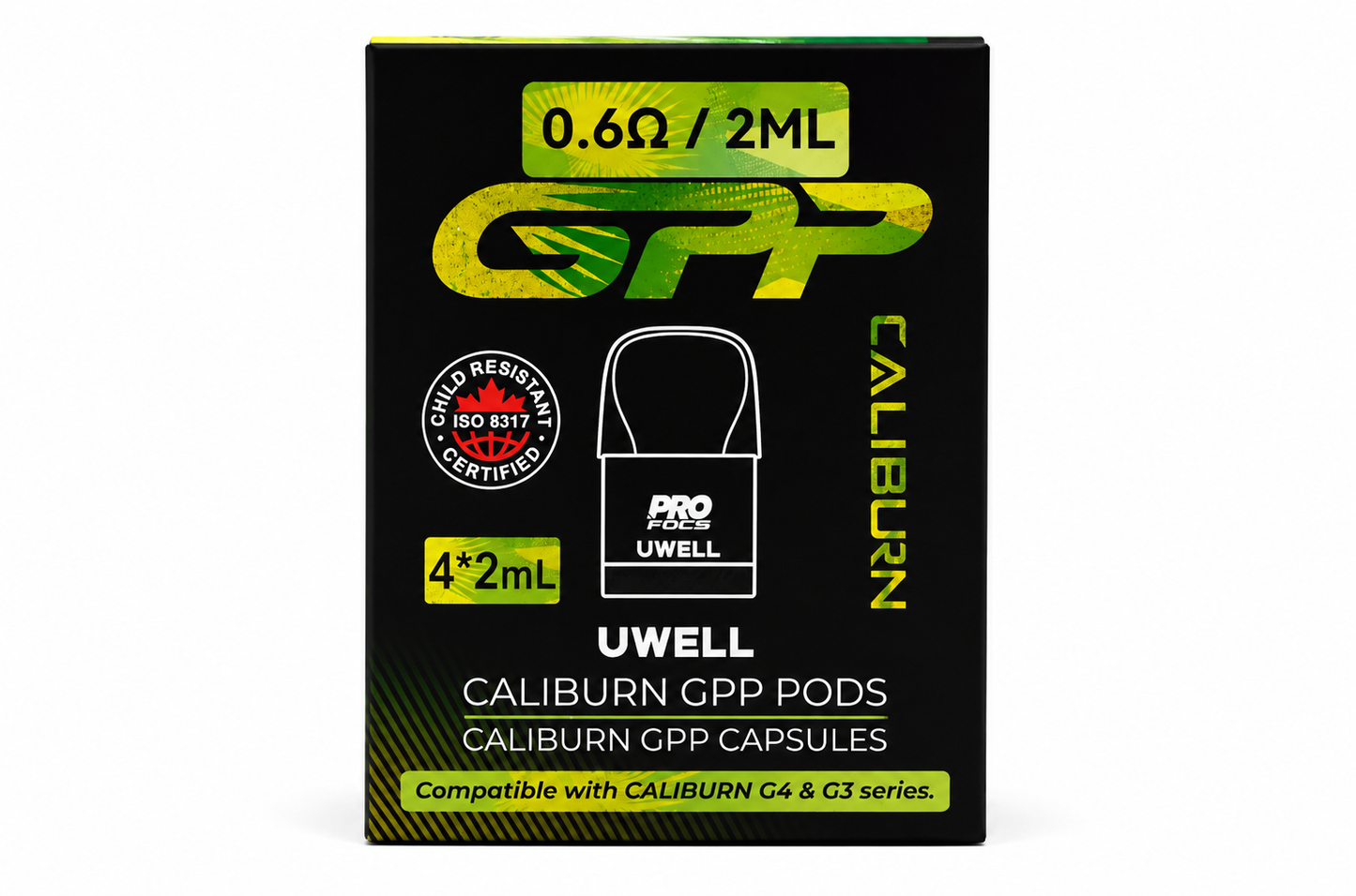 Uwell Caliburn GPP Pods 0.6Ω 2mL (4 Pack)