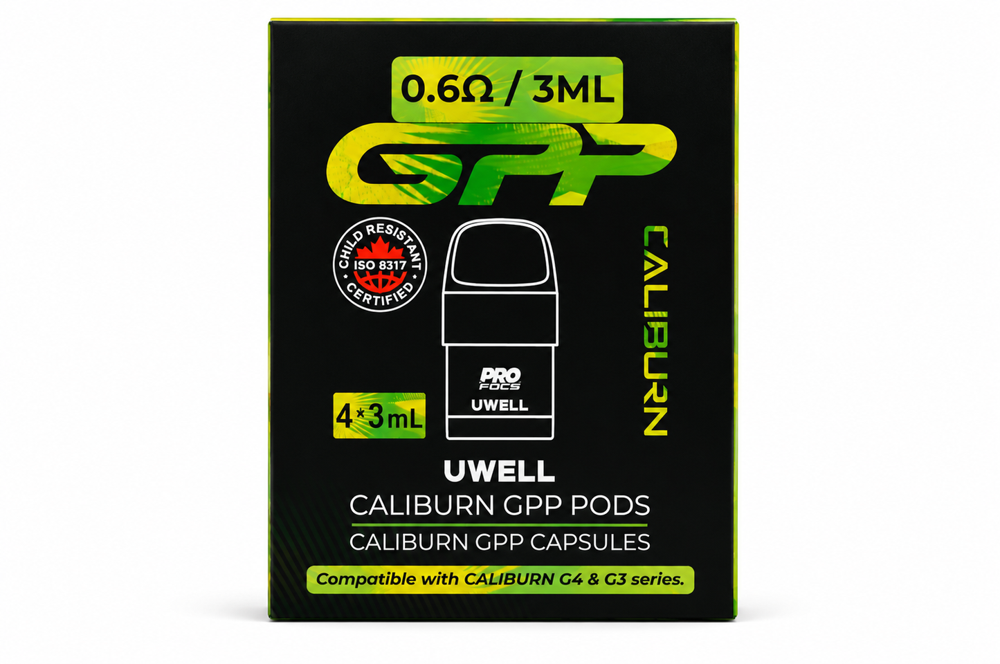 Uwell Caliburn GPP Pods 0.6Ω 3mL (4 Pack)