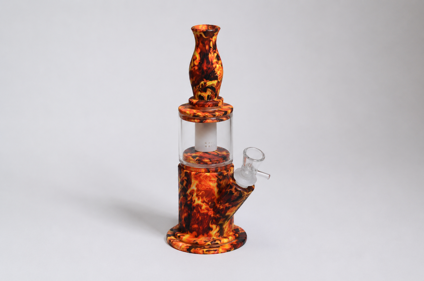 8" Fire Blaze Silicone Waterpipe