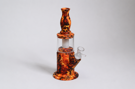 8" Fire Blaze Silicone Waterpipe