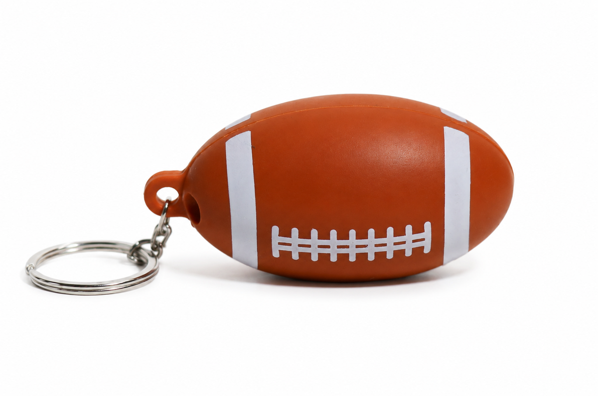 Silicone Football Keychain Pipe