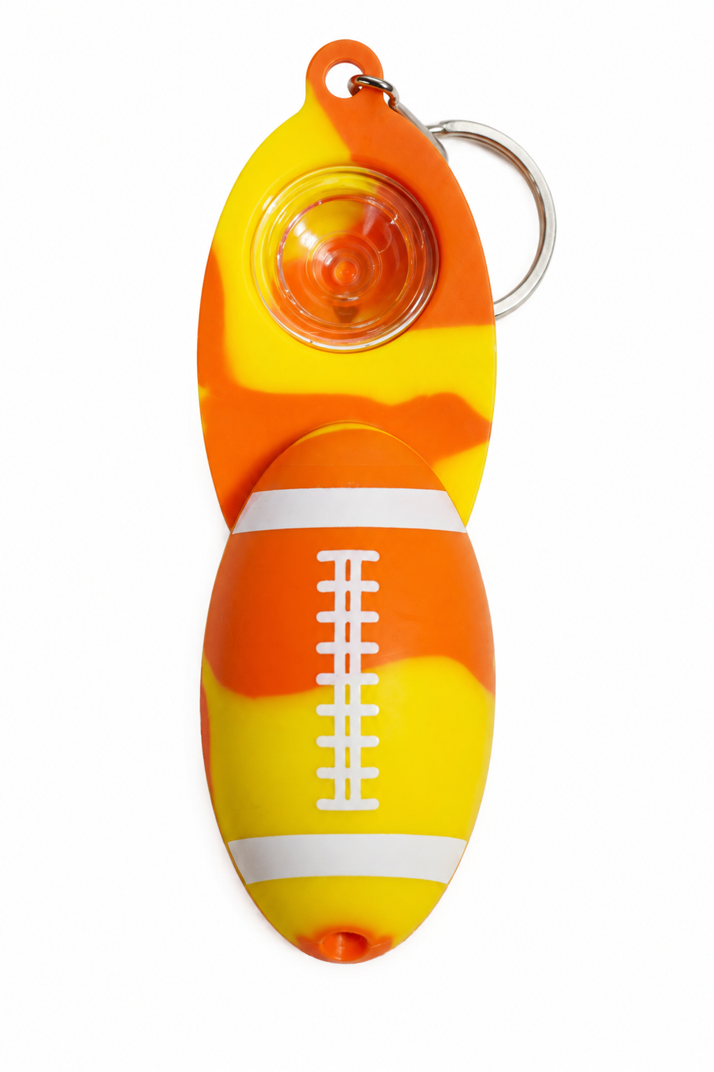 Silicone Football Keychain Pipe