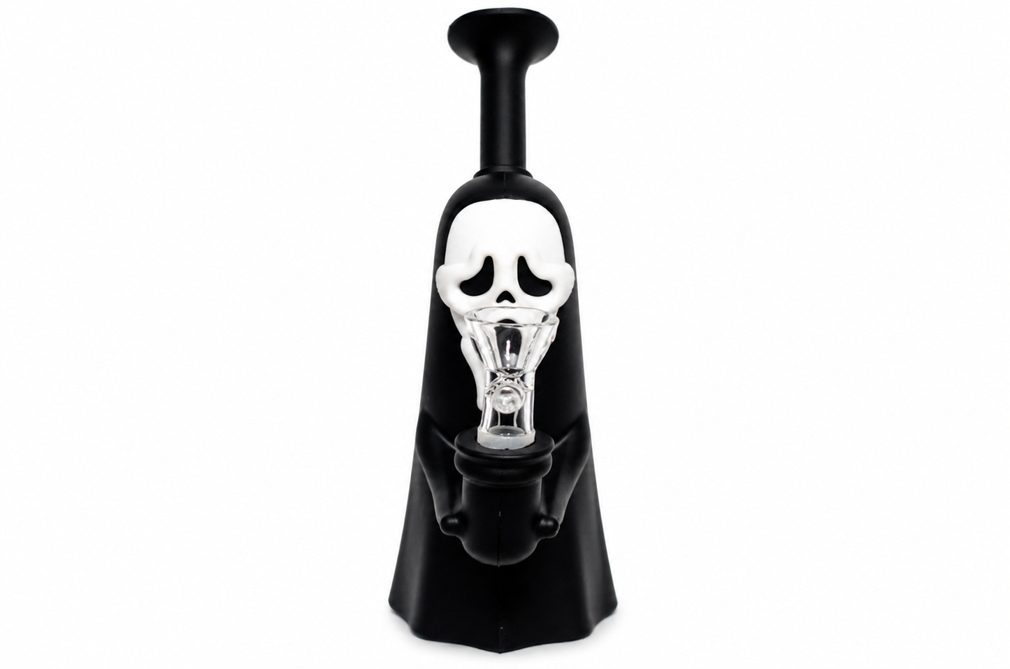 6" Screaming Ghost Face Silicone Waterpipe