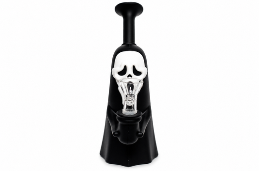 6" Screaming Ghost Face Silicone Waterpipe