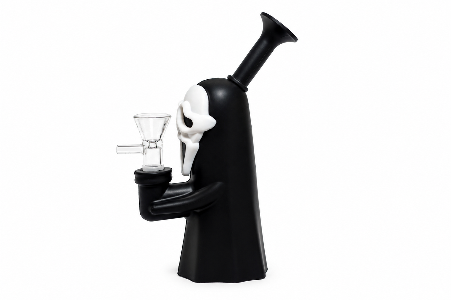 6" Screaming Ghost Face Silicone Waterpipe