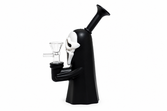 6" Screaming Ghost Face Silicone Waterpipe