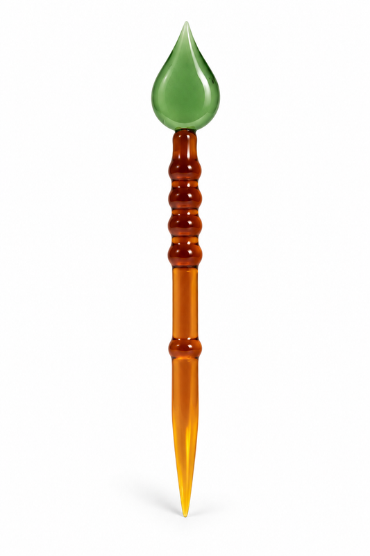 Glass Dab Tool with Teardrop Top – 6"