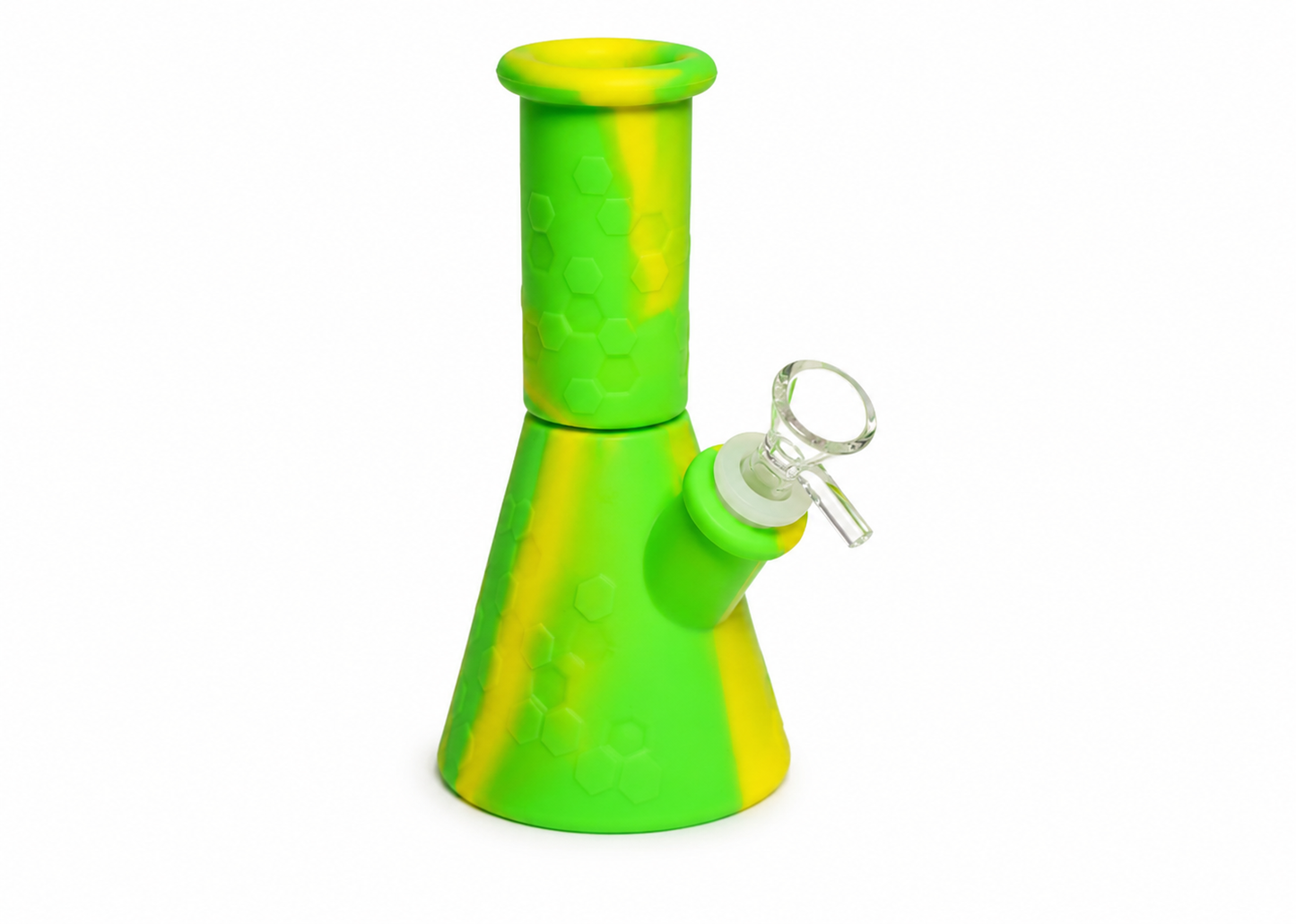 8" Silicone Honeycomb Beaker Waterpipe