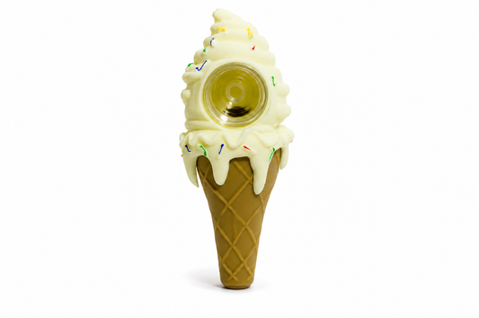 Ice Cream Cone 4.5" Silicone Hand Pipe