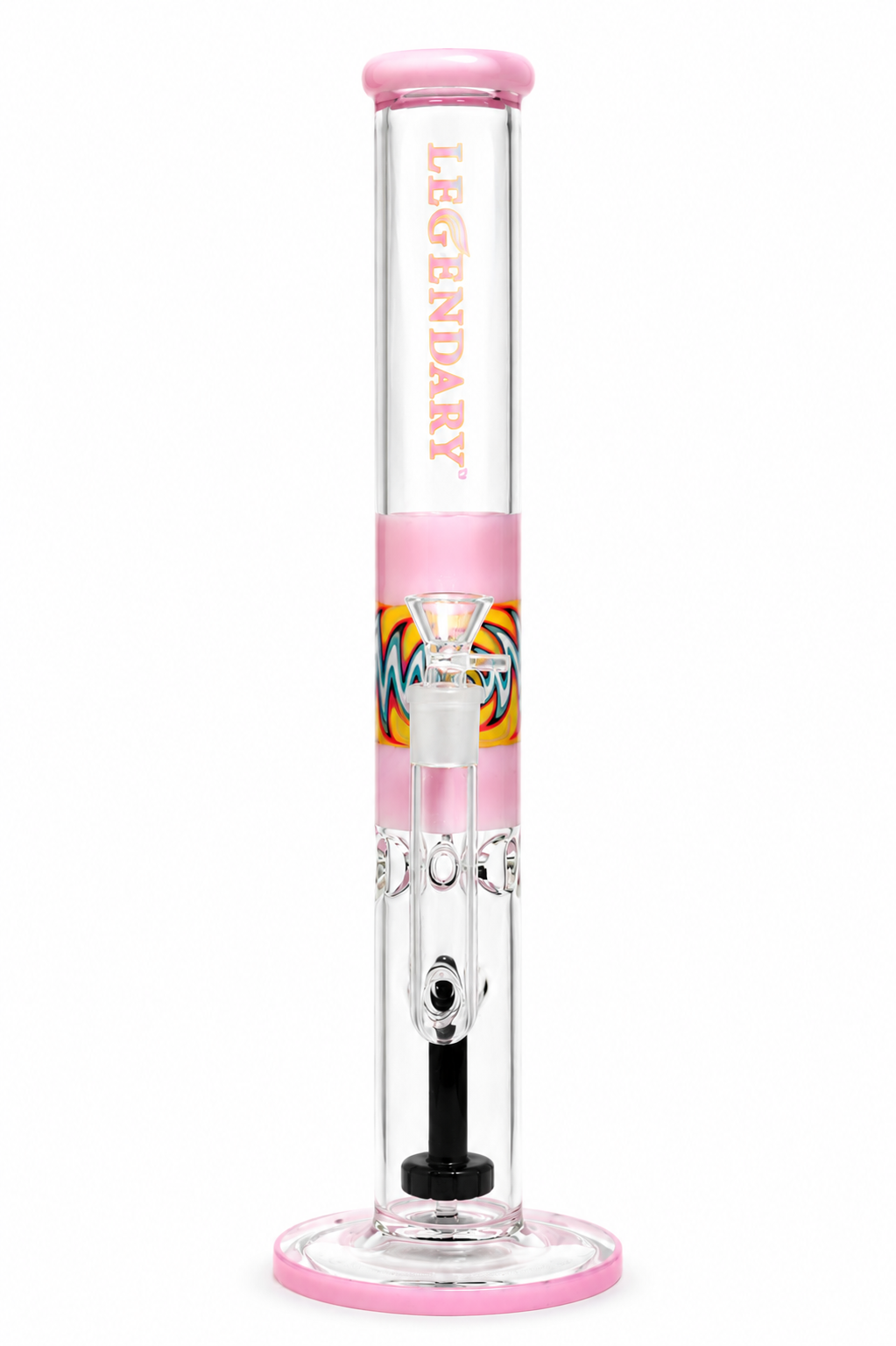 Legendary 16" Swirly Color Straight Tube Waterpipe