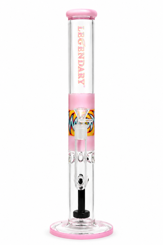 Legendary 16" Swirly Color Straight Tube Waterpipe