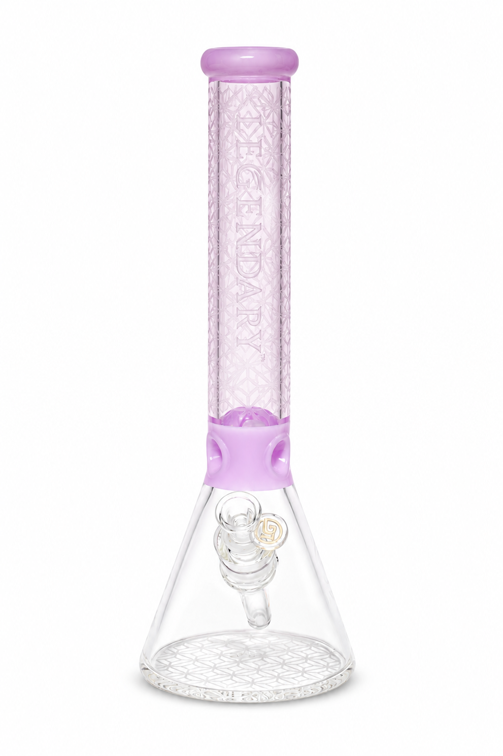 Legendary 16" Sandblasted Beaker Water Pipe – Pink