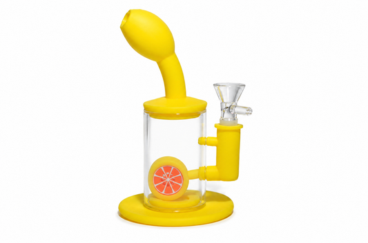 7" Yellow Lemon Silicone Waterpipe