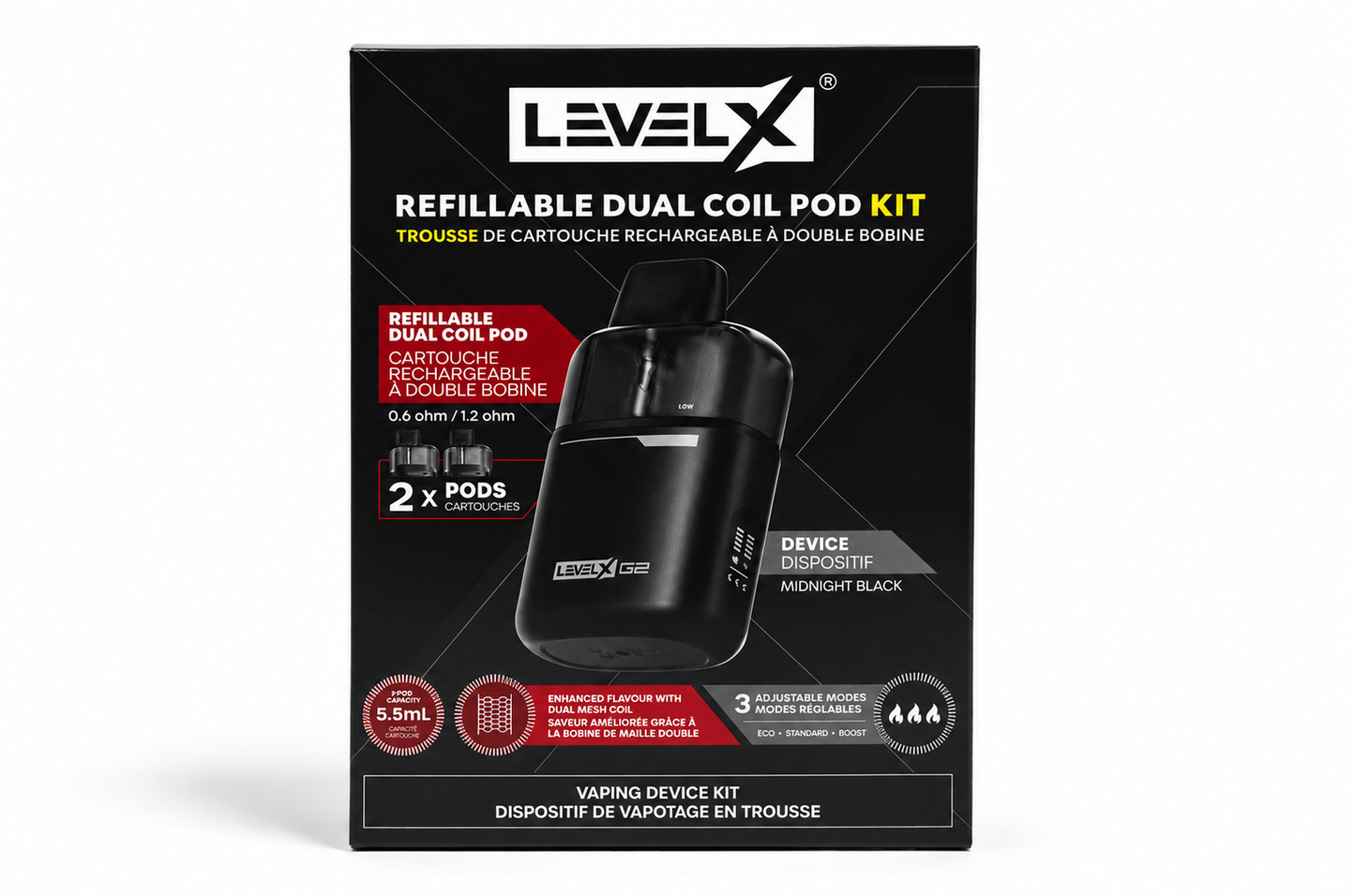 Level X Refillable Dual Coil Pod Kit