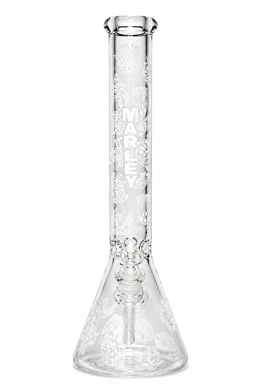 18" Marley Abstract Beaker Glass Bong