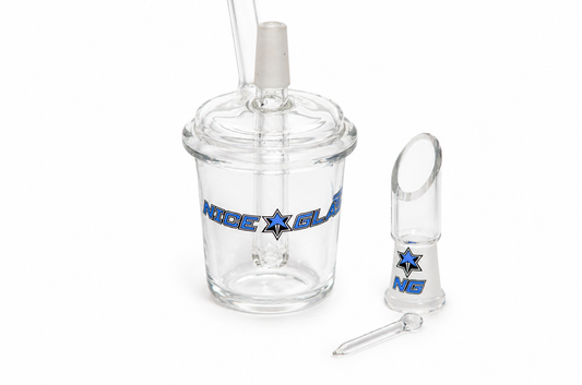 Nice Glass Mini Cup Oiler with Nectar Collector Attachment