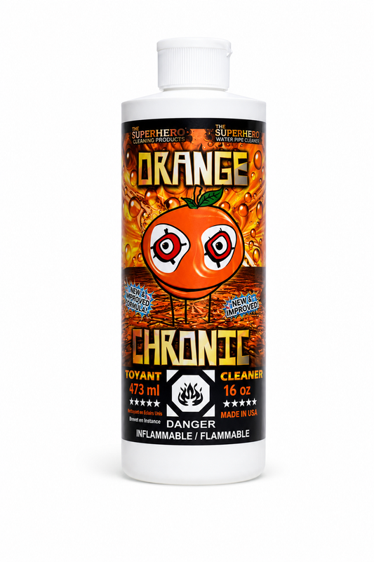 Orange Chronic Water Pipe Cleaner – 16 oz