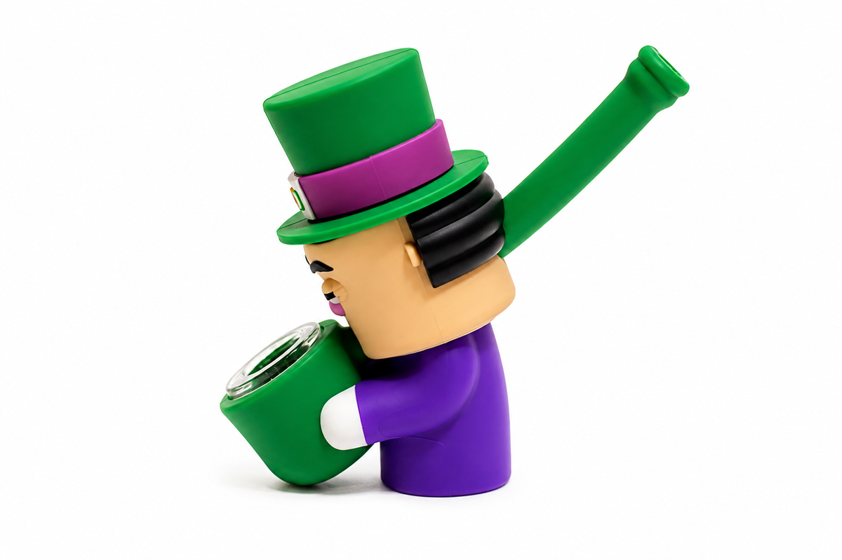 Character Silicone Hand Pipe – Assorted Designs