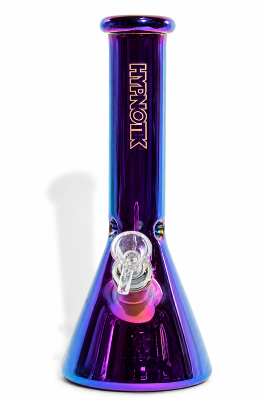 Hypnotik 10" Iridescent Metallic Beaker Bong