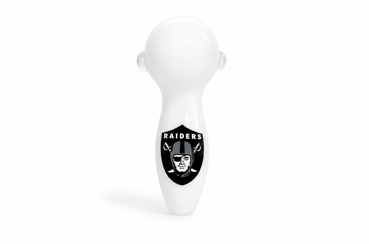 Raiders Glass Spoon Pipe – 3.5"