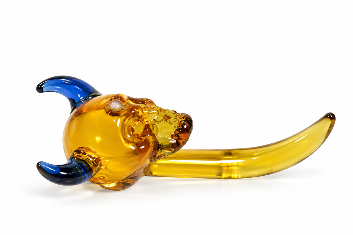 Glass Skull Dab Tool – 3"