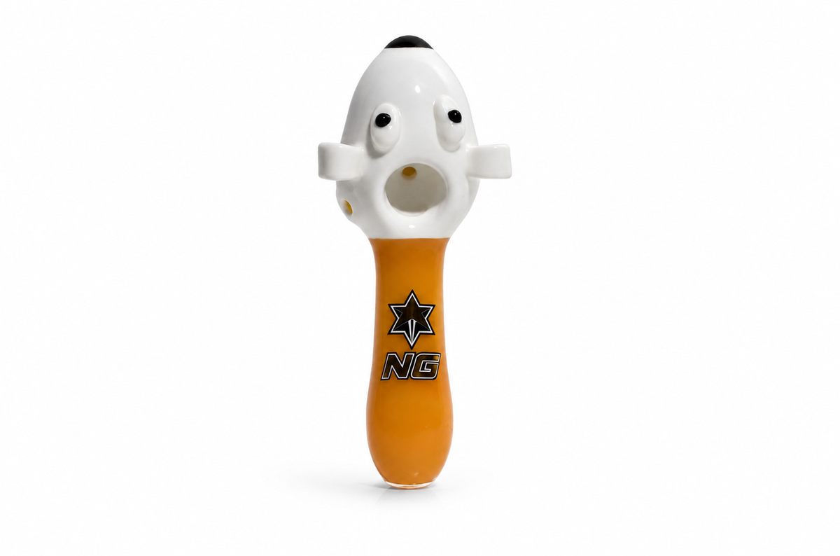 NG Dog Head Glass Pipe – 4.5"