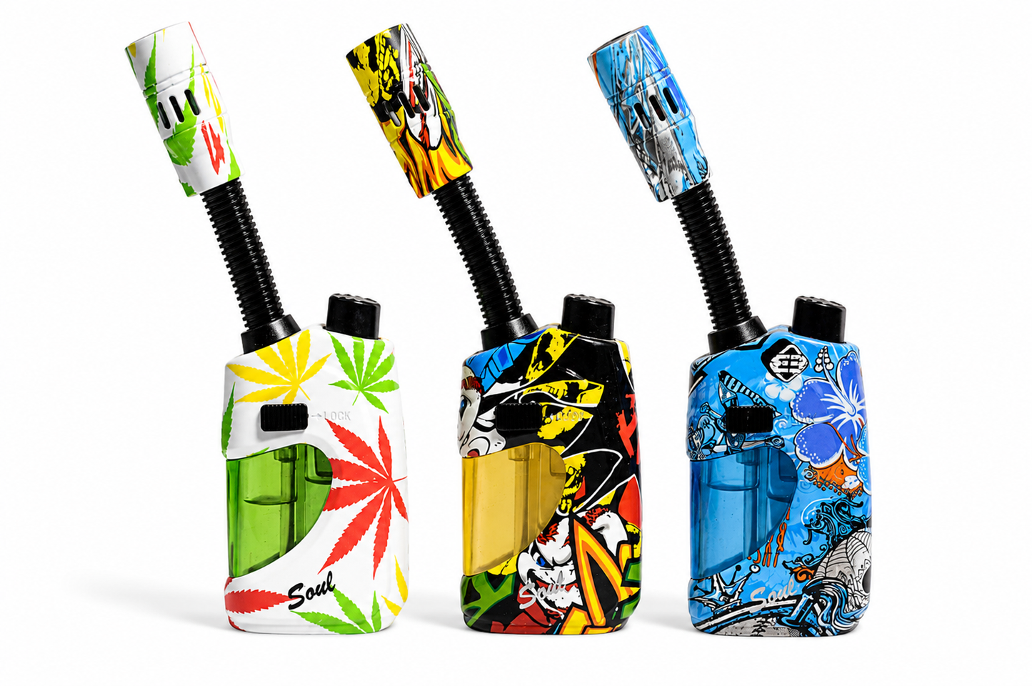 Soul Single Flame Torch Lighter – Various Prints