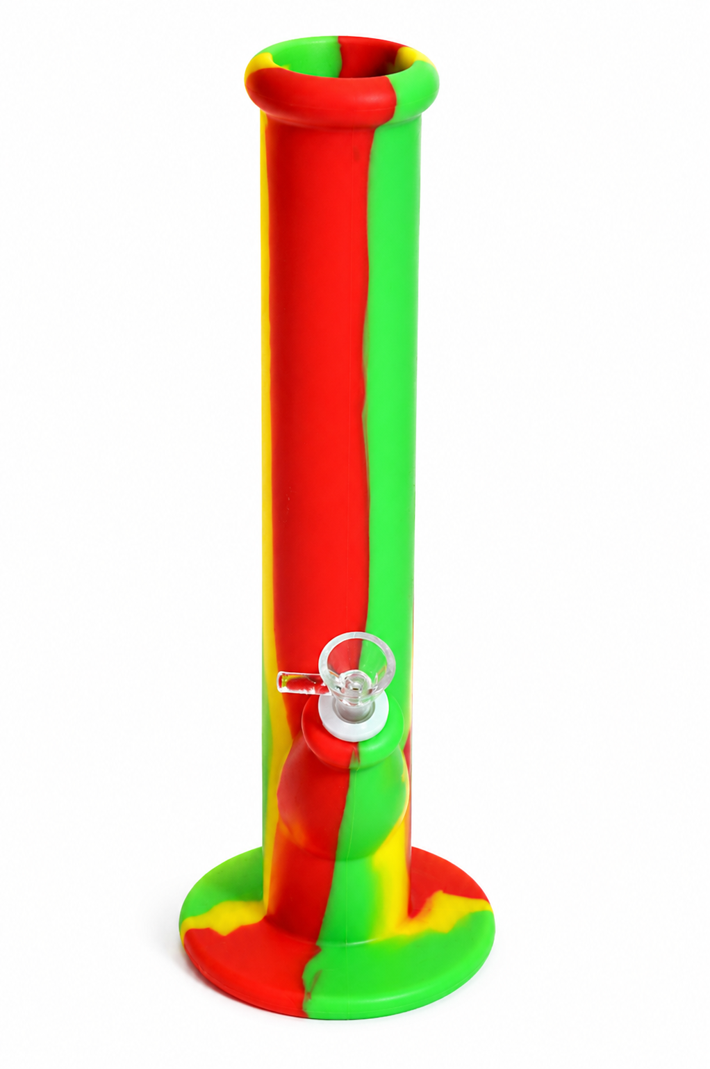13" Silicone Straight Tube Waterpipe Multicolor