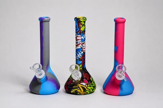 7.5" Slim Silicone Beaker Waterpipe