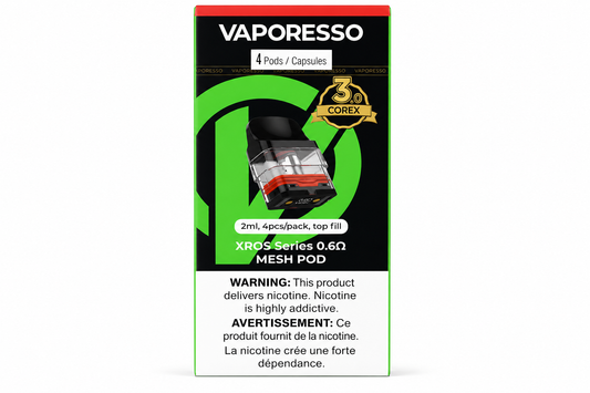 Vaporesso XROS Series 0.6Ω Mesh Pods (4 Pack)