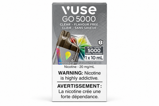 Vuse GO 5000 Disposable Vape – Clear (Flavour Free)