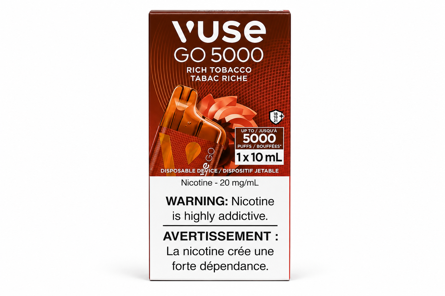 Vuse GO 5000 Disposable Vape – Rich Tobacco