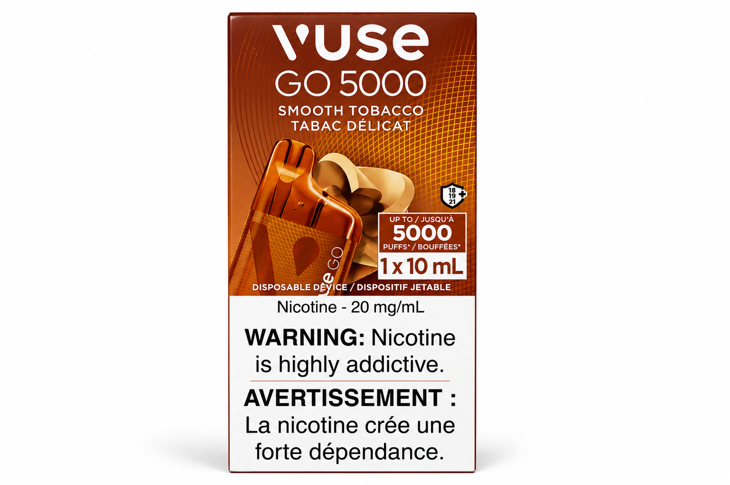 Vuse GO 5000 Disposable Vape – Smooth Tobacco