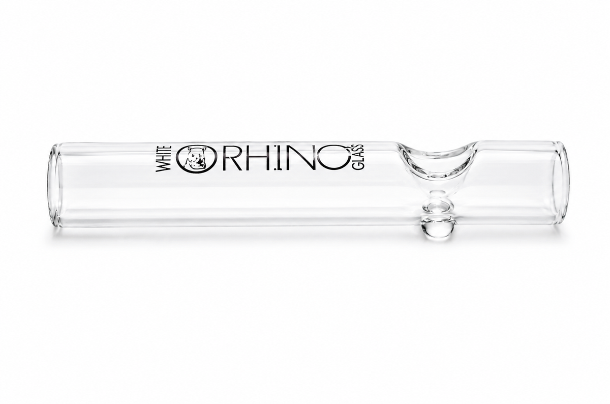 White Rhino Glass Chillum – 4.5"