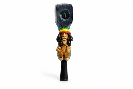 Carved Wooden Pipe – 4"