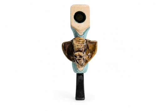 Carved Wooden Pipe – 4"